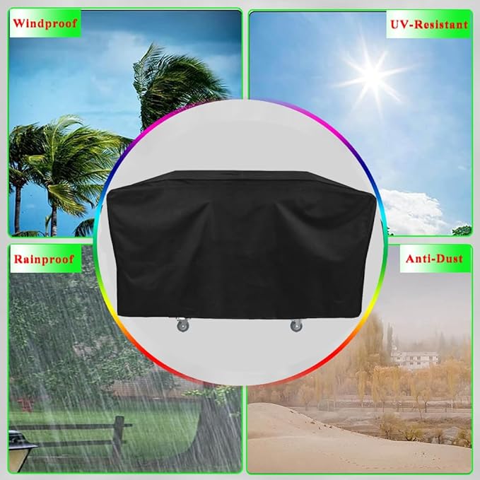 Griddle Cover for Blackstone 30" Culinary Griddle with Hood, 600D Heavy Duty Waterproof Flat Grill Cover for Blackstone 30 Griddle Cover