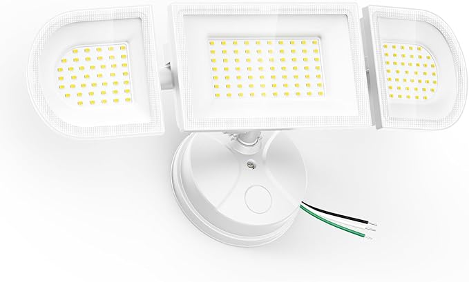 150W Flood Lights Outdoor Waterproof IP65, Exterior LED Floodlights with 3 Adjustable Heads, 15000LM Super Bright Security Lights Fixture, Outside Lights for House, Backyard