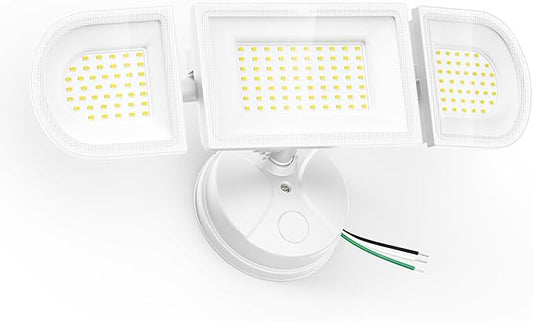150W Flood Lights Outdoor Waterproof IP65, Exterior LED Floodlights with 3 Adjustable Heads, 15000LM Super Bright Security Lights Fixture, Outside Lights for House, Backyard