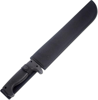 Snake Eye Machete with Heavy Duty Construction-Ergonomic Non-Slip Handle and Belt Sheath for Gardening, Land-Management, Bushcraft, Hunting and Outdoor