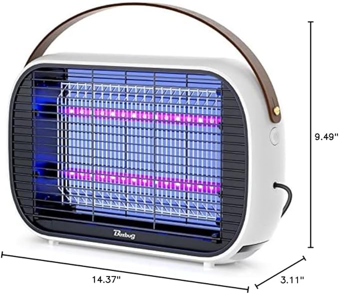 Buzbug LED Bug Zapper Indoor, 10 Years Lifespan Lamp Sustainable Less Power, Durable High-Voltage Electric Mosquito Zapper, Fly Trap Mosquito Trap, Fly Killer -MA015B