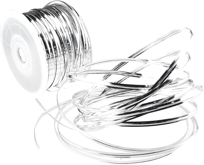 HAHIYO 100Yards/300Feet/91M Silver Metal Twist Ties Bread Candy Coffee Bag Ties Plant Garden Twist Ties for Cellophane Treat Bag Gift Wraping Bag Plastic Bag Halloween Party Cake Present Art Craft