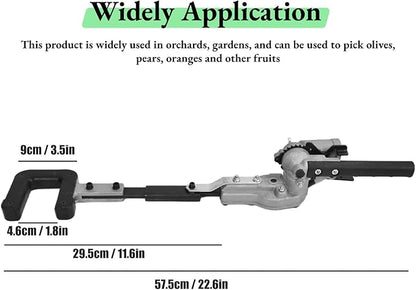26mm Aluminium Alloy Fruit Picker Head, Olive Harvester Head, 9 Teeth Waste Picker Garden Grab Tool, Garden Fruit Picker Head, for Harvest Picking Fruits