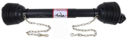 PTO Drive Line, Post Hole Digger, 1-3/8" x 6 Spline Quick Detach (Both) 27" - 33", Series 1