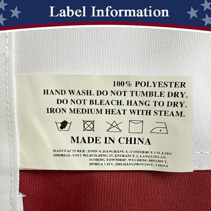 American Flag 4x6 Ft Ultra Durable Tear-Resistant Series, Made From Heavy Duty Water Resistant Polyester Canvas Embroidered Stars, Sewn Stripes, Brass Grommerts US/USA Flags Perfect