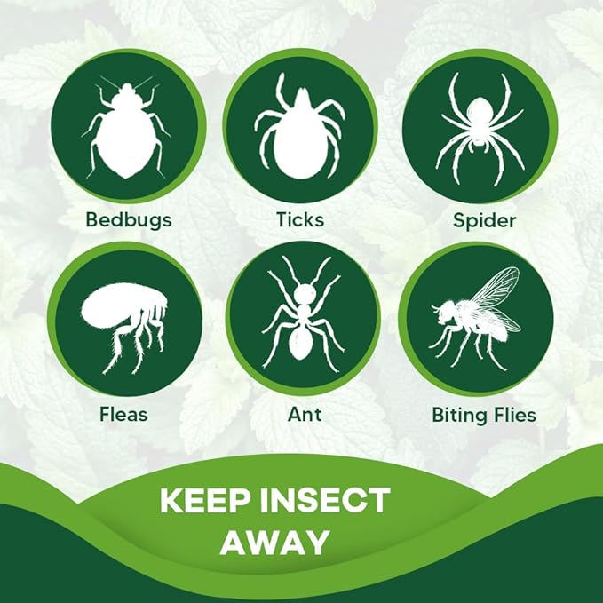 Natural Pest Repellent for Home and Car, Mosquitoes, Ticks and Flies Repellent,Keep Ants, Roaches, Fleas, Silverfish, and Bedbugs Away - 8P