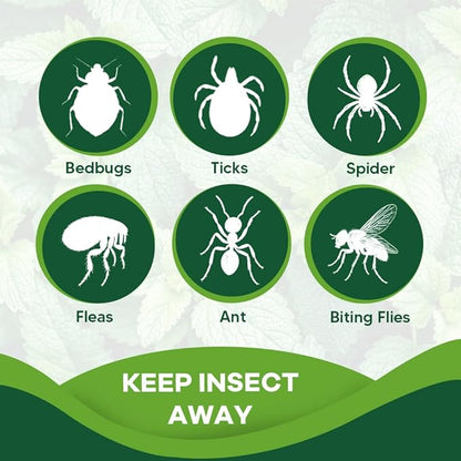 Natural Pest Repellent for Home and Car, Mosquitoes, Ticks and Flies Repellent,Keep Ants, Roaches, Fleas, Silverfish, and Bedbugs Away - 8P