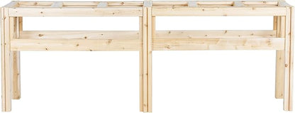 Greenes Fence Six Bucket Elevated Cedar Wood Garden Frame, 84 in. x 16 in. x 30 in. - Made in USA with North American Cedar