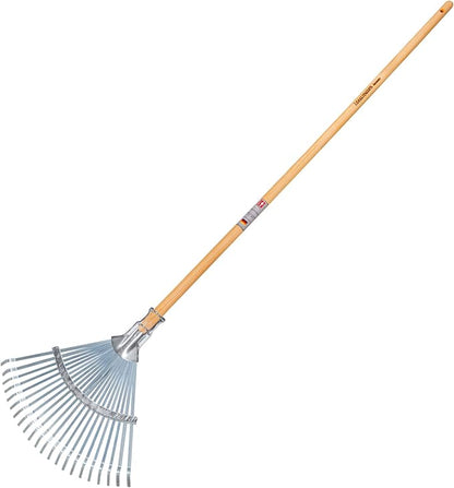IDEALSPATEN - Made in Germany Since 1899 - Wolfsburg Leaf Rake Professional Heavy Duty Adjustable Leaf Rake 3.5lb - 66in (Wolfburg)#IS440