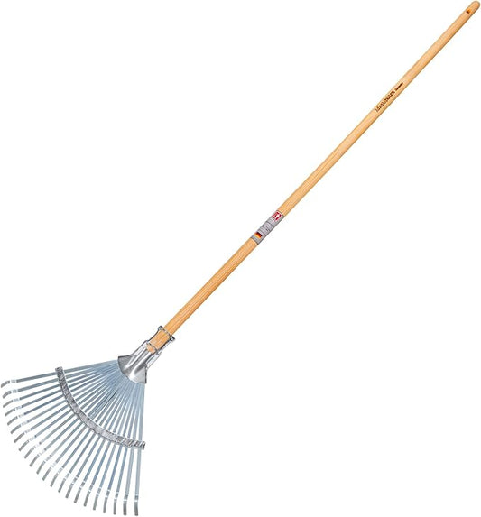 IDEALSPATEN - Made in Germany Since 1899 - Wolfsburg Leaf Rake Professional Heavy Duty Adjustable Leaf Rake 3.5lb - 66in (Wolfburg)#IS440