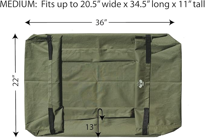 UpBloom - Patent Pending Wagon Liner and Cover with Easy Unloading Handles - Heavy Duty and Waterproof Accessories for Folding Utility Carts, Portable Beach, and Wheelbarrow Styles