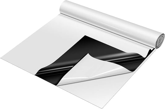 VIVOSUN Black and White Panda Film, 10’ x 50’ 5.5 Mil Poly Film, Blackout Tarp for Warm House