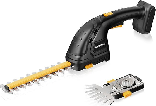 Hedge Trimmer Cordless Compatible with DEWALT 20V MAX Battery 2-in-1 Small Electric Bush Trimmers and Grass Shears for Gardening, Tree, Shrub Trimmer (Tool only)