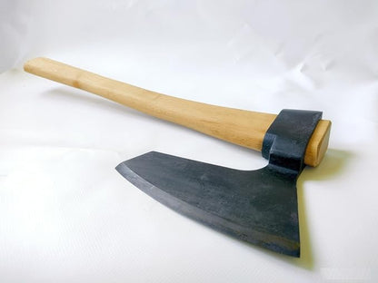 Hand-Forged Hewing Bearded Broad Axe – European Style
