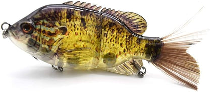 5.9in Multi Jointed Swimbait Fishing Lures Bait,2 Segment Big Giant Sinking Fishing Bass Lures,Crankbaits Swimbaits with Treble Hook