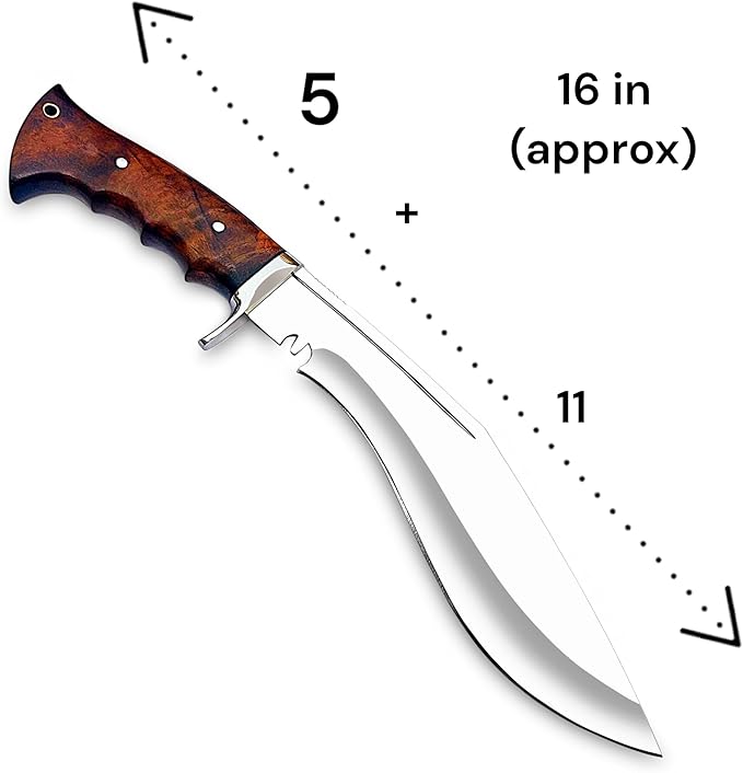 Poshland Fixed Blade Hunting Knife. Sturdy knife to last long fully hand-made with sheath included has been designed for exceptional performance - Survival, Camping, Tactical, and Outdoor Knife