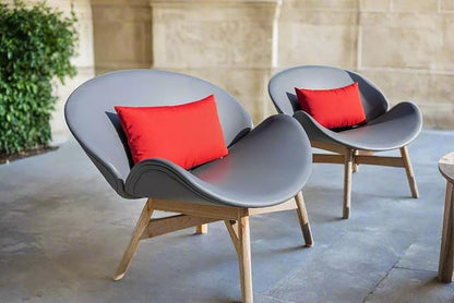RSH Décor Sunbrella Jumbo Lumbar Pillow Covers – Set of 4 | 26" x 16" | Outdoor Use – Patio, Lounge, Adirondack, Deck | Water & Fade-Resistant | Play Mocha | Includes Down-Alternative Inserts