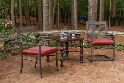 Sunbrella Patio Cushions - (2 Pack) - 20" W x 20" L x 2.5" T, Outdoor Chair Cushion with Comfort, Style & Durability Designed for Outdoor Living - Made in The USA