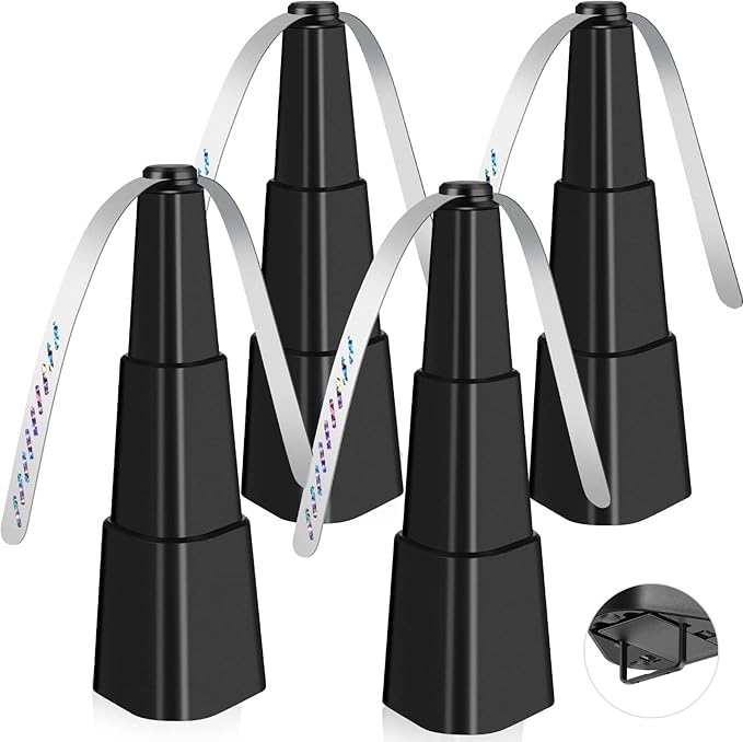 Fly Fans for Tables 4 Pack - Portable Automatic Picnic Table Food Repellent Fans Spinner for Restaurant, Party, Home