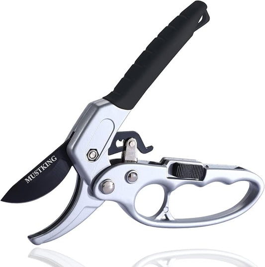 MEPEREZ Ultra Sharp Garden Clippers,Hand Clippers for yard work, Sharp Garden snips and pruners, Work 3 times easier, Premium Gardening shears & scissors
