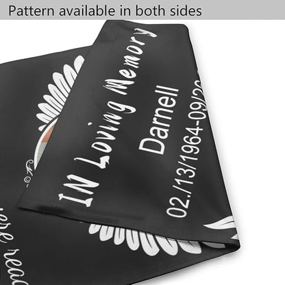 Custom Memorial Flag Personalized Garden Flag for Cemetery in Loving Memory with Photo Name Date Memory Garden Flags For Loss of Loved One Lawn Outdoor Double Sided Yard Flags (Memorial Funeral Flags 2, 28x40(in))
