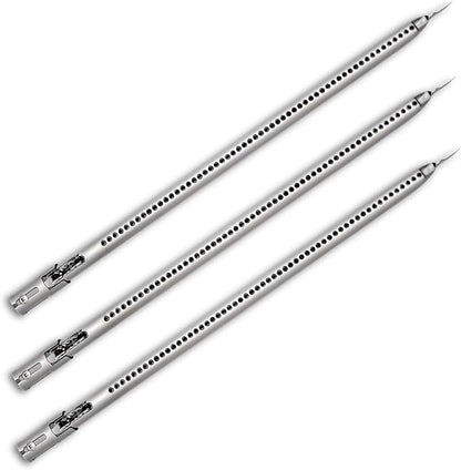 Grill Replacement Parts for Weber Genesis II 300 Series Gas Grills, 17 Inch Flavorizer Bars Heat Deflectors 3 Burner Tubes Kit for Weber 7489 67490 67491 LP and NG BBQ Grill Models