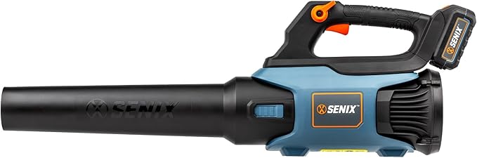 SENIX X2 20 Volt Max* 2-Piece Cordless Power Tool Combo Kit with Battery Powered 10-Inch String Trimmer and Variable Speed Leaf Blower, Includes 4.0 Ah Battery & Charger (S2K2B1-03)