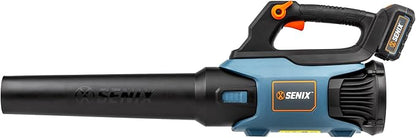 SENIX X2 20 Volt Max* 2-Piece Cordless Power Tool Combo Kit with Battery Powered 10-Inch String Trimmer and Variable Speed Leaf Blower, Includes 4.0 Ah Battery & Charger (S2K2B1-03)