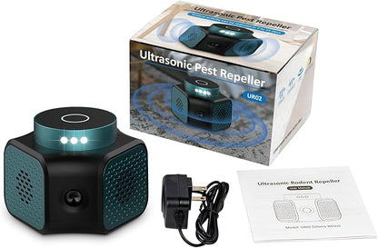 Mouse Repellent Ultrasonic Plug in, Mice Repellent Indoor Rodent Squirrel Deterrent Device for Home Attic Garage RV