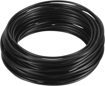 PATIKIL 2.5mm Bonsai Training Wire, Floral Wire Stems Anodized Aluminum Tree Wire 32.8 Feet Total for Gardening Branch Fixing, Black