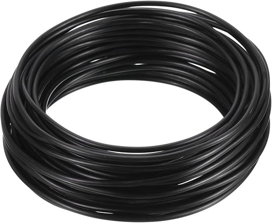 PATIKIL 2.5mm Bonsai Training Wire, Floral Wire Stems Anodized Aluminum Tree Wire 32.8 Feet Total for Gardening Branch Fixing, Black