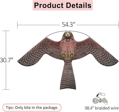eyijklzo Bird Scarer Flying Kite Crops Farm Flying Bird Hawk Flying Kite