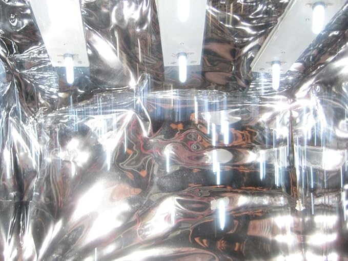 Hydroponic Reflective Mylar Mirror Sheeting 2 mil Thick Reflecting Grow Light Reflector for Indoor Garden Grow Room 150 ft Roll