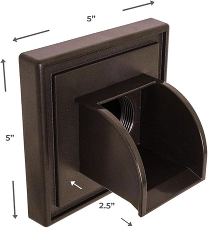 Marcello Square Pool & Fountain Water Feature Spout (Musket Brown)