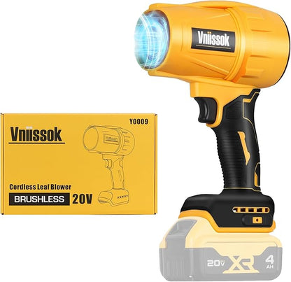 Electric Cordless Leaf Blower Dust Blower for DEWALT 20V Battery, High-Speed Motor Handheld Jet Fan Air Blower for Patio Cleaning, Lawn Care, Blowing Leaves and Dust (No Battery/Charger)