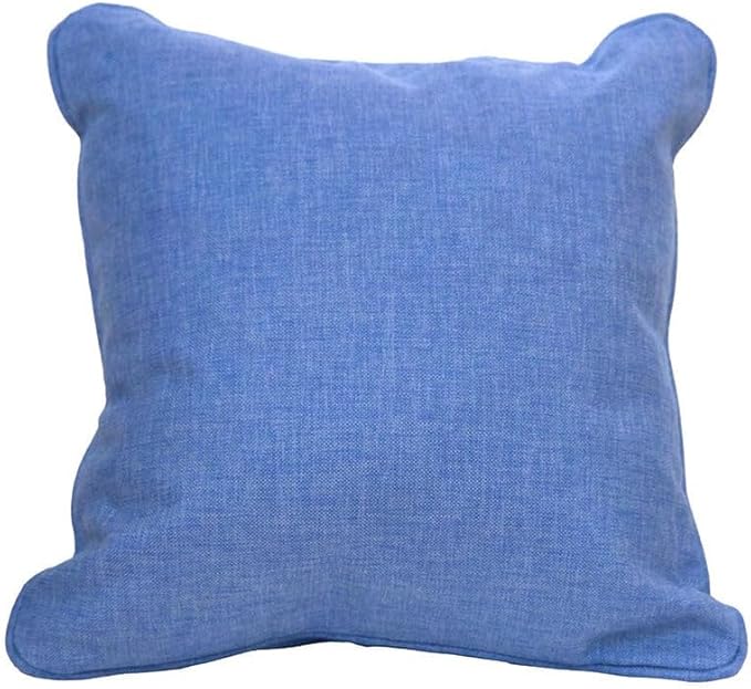 East Green 18 x 18 Waterproof Outdoor Pillow with Insert, Soft Blue - Premium Olefin Outdoor Accent Pillow for Patio Furniture