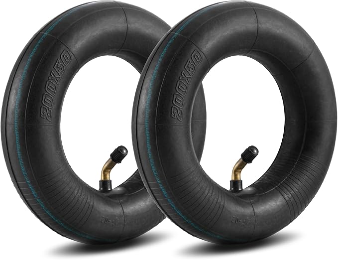 200x50" Inner Tubes, 2 Pack Heavy Duty Replacement Electric Scooter Tire Inner Tube Compatible with Razor E100, E150, E200, Power Core E100, Dune Buggy, ePunk, Crazy Cart, PowerRider 360, eSpark