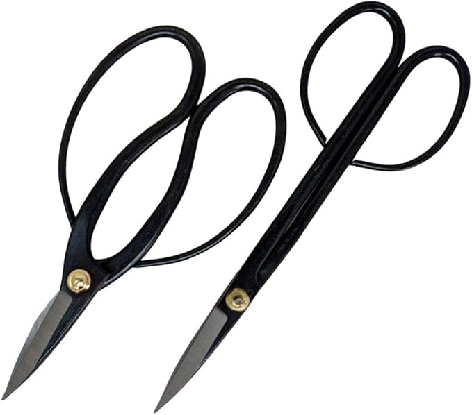 Bonsai Outlet Scissors Pruning Kit - Yoshiaki Heavy Duty Japanese Shears, Bonsai Clippers for Trimming Plants, Arranging Flowers and Working on Bonsai Trees, Carbon Steel Garden Tools