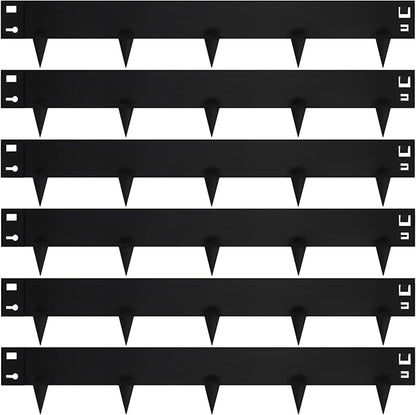 42" L X 7.9" H Metal Landscape Edging, 6 Pack Heavy Duty Galvanized Steel Garden Edging,42 Inch Garden Edging Border for Lawn, Pathway, Yard