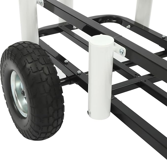 Beach Fishing Cart, 200 LBS Foldable Fishing Cart with Big Wheels, Heavy-Duty Aluminum Pier Wagon Trolley for Beach & Outdoors