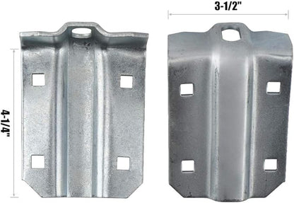 HOME MASTER HARDWARE Box Rail Hanger Kit 2 Set,Exterior Barn Door Hardware Kit,Each Rated Safe Working Load 225 lbs,Zinc Plated