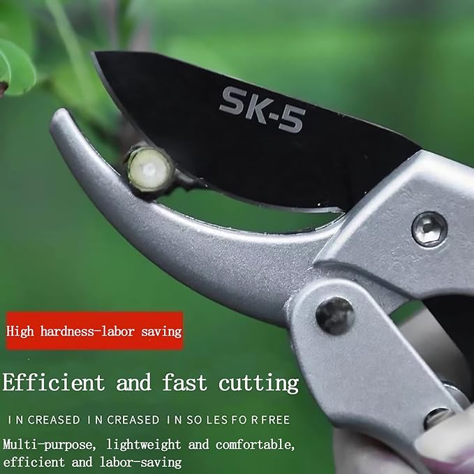 Pruners, German Pruning shears, Work 3 Times Easier, Sharp, High Strength gardening tools, for hedge, bonsai, floral, small stem, orchard and vegetable, upgraded, garden scissors, black