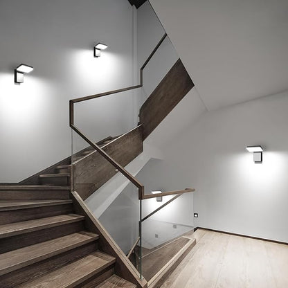 60W LED Flood Light Outdoor Wall Pack 5000K 360° Rotatable Head IP65 Waterproof 6000LM 85V-277V Commercial Flood Security Wall Mount Porch Lights for Indoor,Garage,Yard,Barn,Bedroom