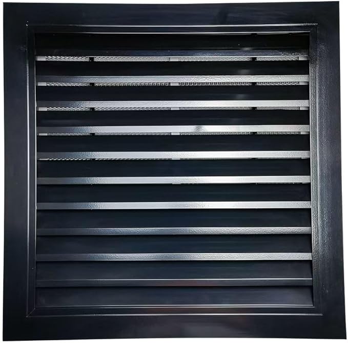 18" X 18" Aluminum Alloy Gable Vent, Rust Gable Vents for Shed, Removable Filter Screen，Reducing Indoor Temperature - Ideal for Wall, Attic, Shed, Door, and Shipping Container，Vent Opening: 16" x 16"