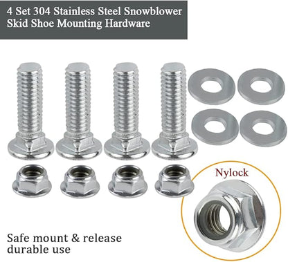 Snowblower Skid Shoes for Murray 1740912BMYP Craftsman Noma Snapper Snowthrower with Mounting Hardware(2 Pack)…