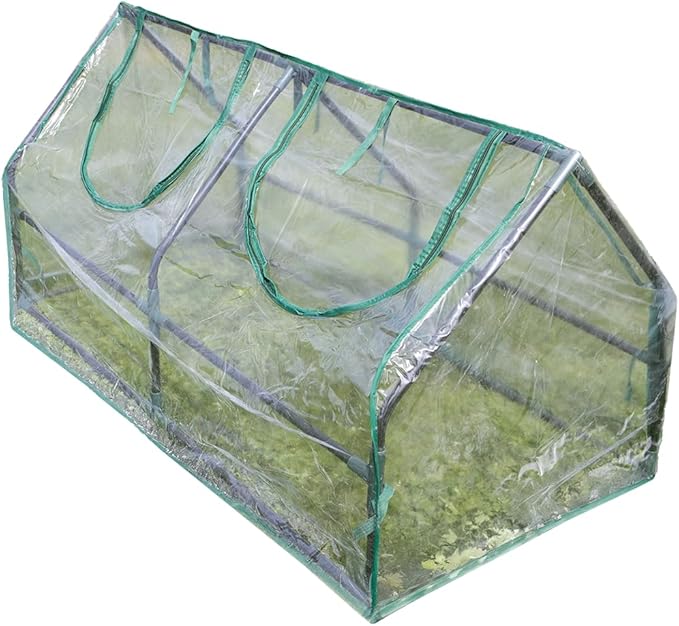 Zenport SH3212A Garden Cold Frame Greenhouse Cloche for Easy Access Protected Gardening