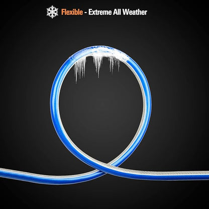 Short Lead-in Garden Hose 3/4 in. x 5 ft. -Heavy Duty Durable Flexible Lightweight Water Pipe for Commercial Use, Reel Cart & Equipment Connection -Kink Free, No Leaking, Female to Female Fittings
