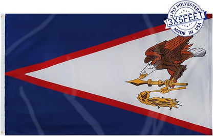 AMZFLAG American Samoa Flag 3X5 ft Double Sided Heavy Duty State of American Samoa Flag 3 Ply Polyester for Outdoor Thick Material