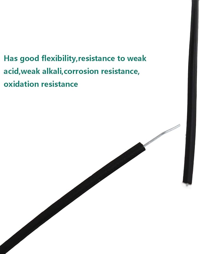 6 Inch Twist Ties,Ulifestar Cable Ties Bag Ties Plastic Coated Twist Ties 1000 Pack (Black)