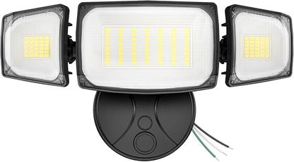 Olafus 80W Flood Lights Outdoor, Switch Controlled 8000LM LED Security Lights, IP65 Waterproof Outside Floodlights, 6500K Exterior Flood Light Fixture Wired for House Yard Porch Eave Black